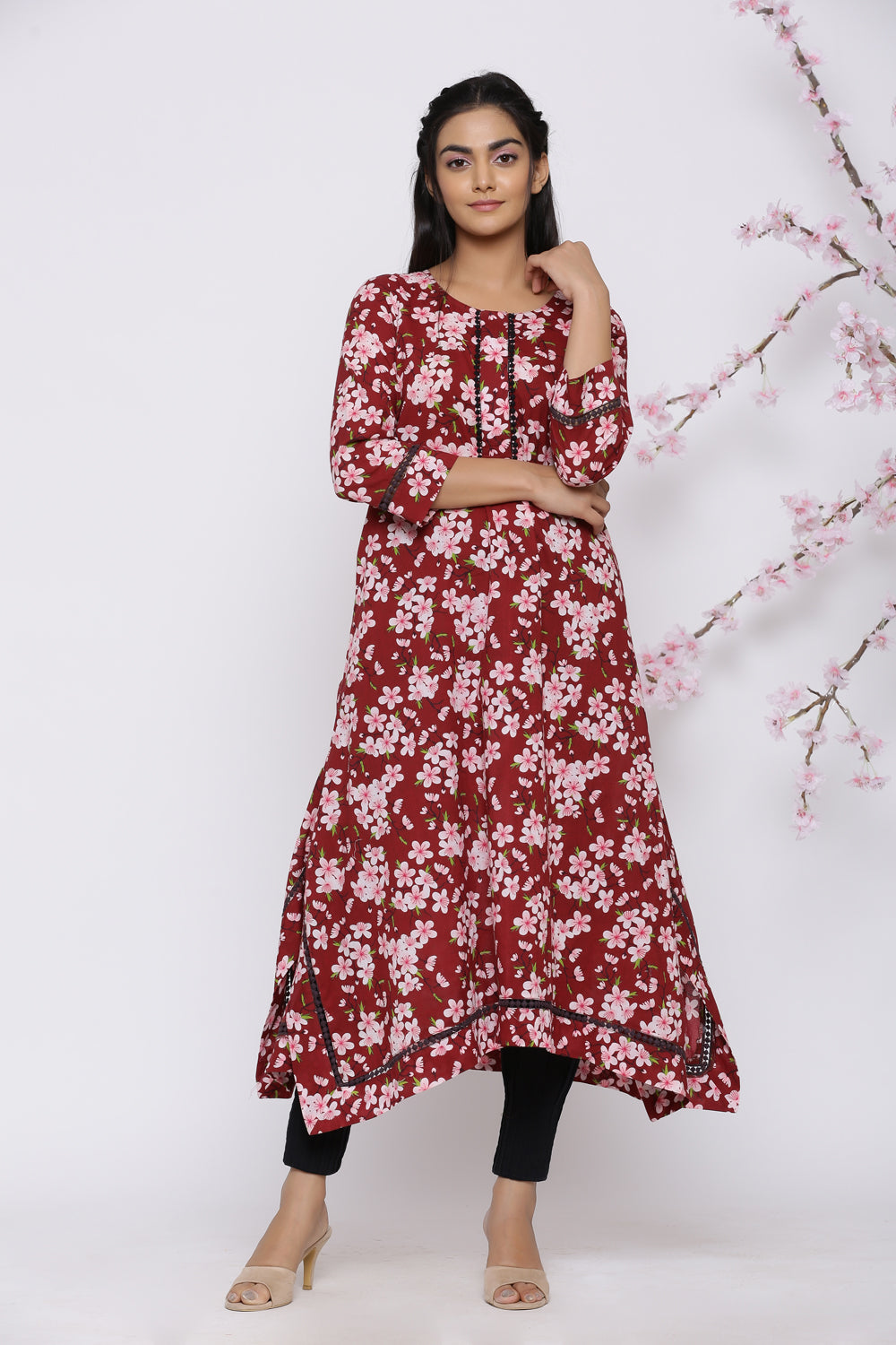 SAKURA ASYMMETRICAL KURTA