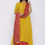 RED LEHARIYA DUPATTA