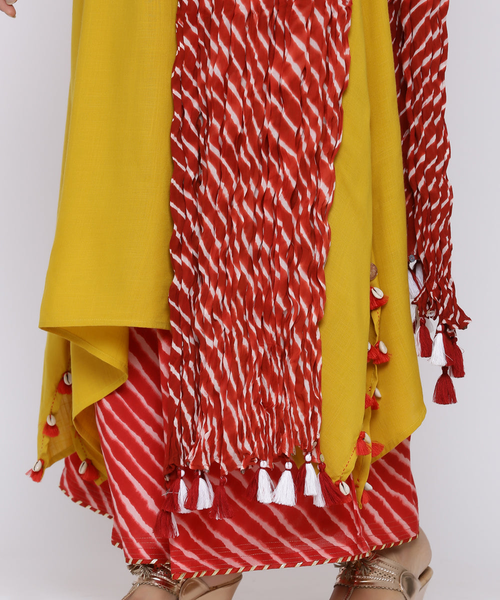 RED LEHARIYA DUPATTA