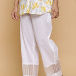 WHITE ORGANZA DETAILING BOTTOM