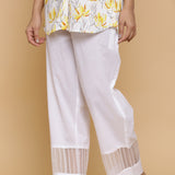 WHITE ORGANZA DETAILING BOTTOM