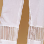 WHITE ORGANZA DETAILING BOTTOM
