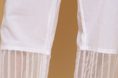 WHITE ORGANZA DETAILING BOTTOM