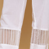 WHITE ORGANZA DETAILING BOTTOM