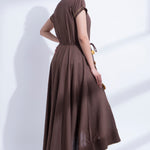 GOTA DETALING FISHTAIL DRESS