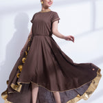 GOTA DETALING FISHTAIL DRESS