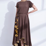 GOTA DETALING FISHTAIL DRESS