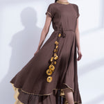 GOTA DETALING FISHTAIL DRESS
