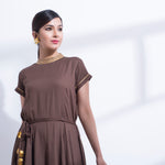 GOTA DETALING FISHTAIL DRESS