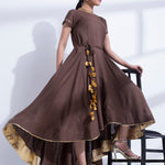 GOTA DETALING FISHTAIL DRESS