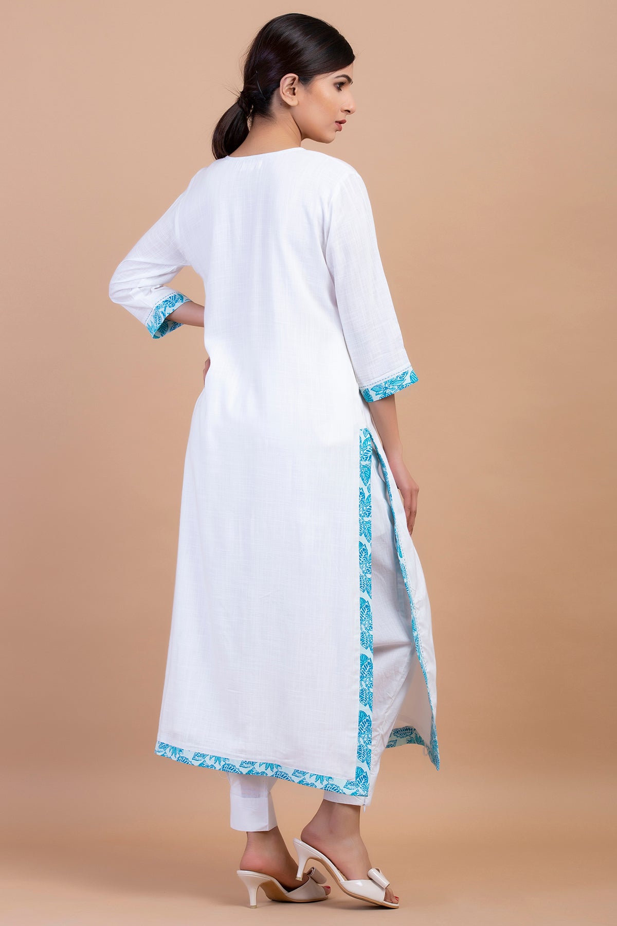 PRINTED BORDER KURTA