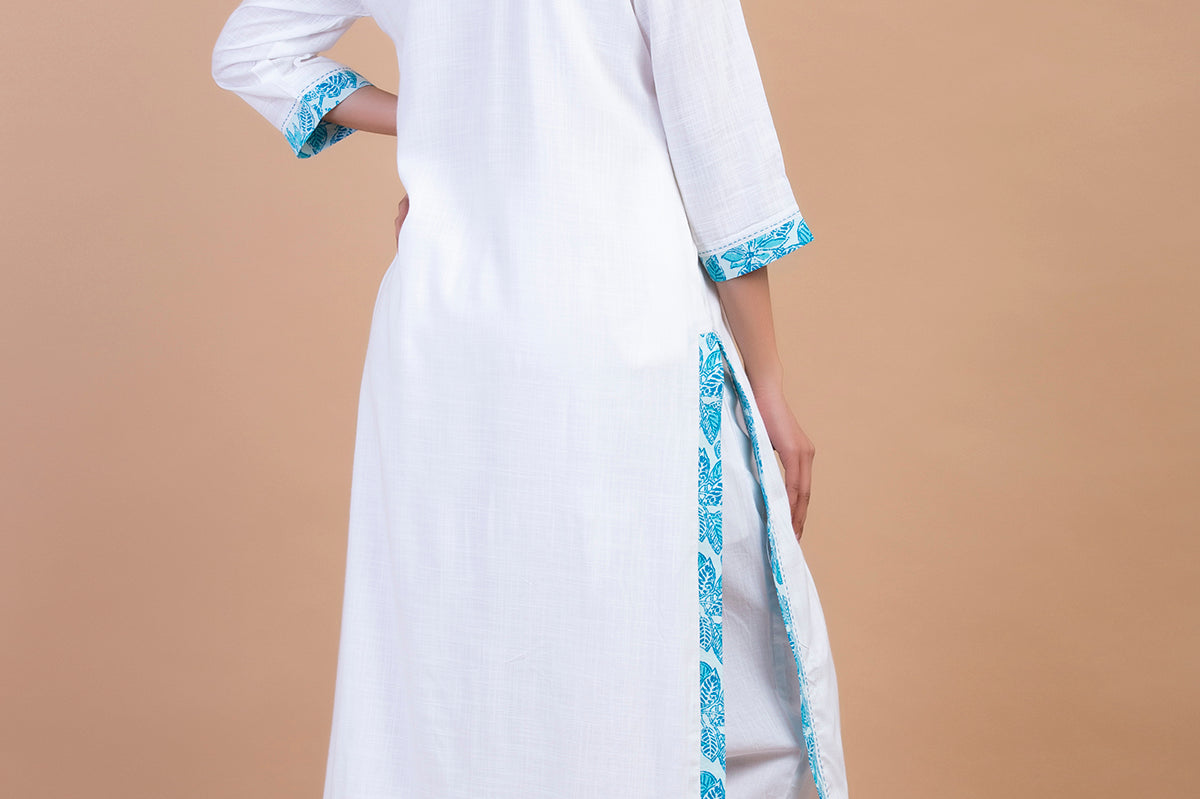 PRINTED BORDER KURTA