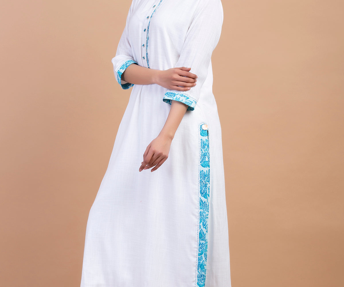 PRINTED BORDER KURTA