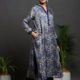 SILK GREY KURTA