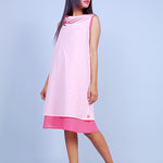 COWL NECK SHORT DRESS