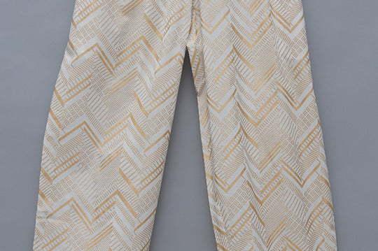 Cotton golden printed pant