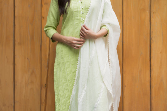 Ivory coloure dupatta