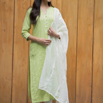 Ivory coloure dupatta