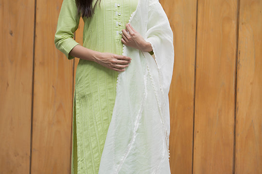 Ivory coloure dupatta