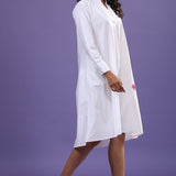 Pansies White Dress