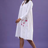 Pansies White Dress