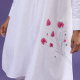 Pansies White Dress