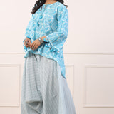 Premium Skyblue Original Cotton Tunic