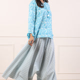 Premium Skyblue Original Cotton Co Ord Set