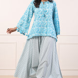 Premium Skyblue Original Cotton Co Ord Set
