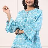 Premium Skyblue Original Cotton Tunic