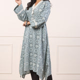 Women's Extraordinary Mirror Lace Kurta