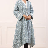 Women's Extraordinary Mirror Lace Kurta