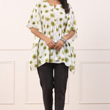 Cotton Pintuck Pant In Black Colour