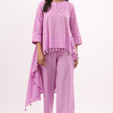 Puspha Shimmery Light Purple Co-Ord Set