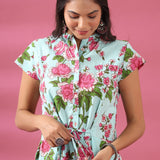 Floral Full Length Cotton Dress