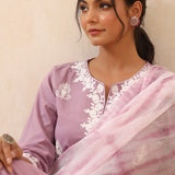 Malika Cotton Embroidered Kurta Set of 3
