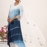 China White Dupatta