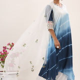 China White Dupatta