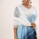 China White Dupatta