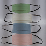 Solid (Plain) Cotton Face Masks (Normal Size)