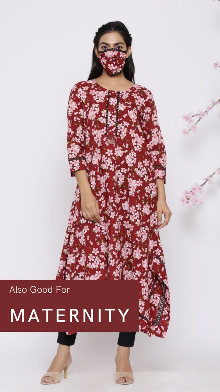 SAKURA ASYMMETRICAL KURTA