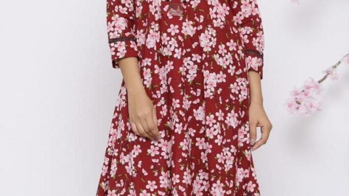 SAKURA ASYMMETRICAL KURTA