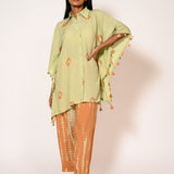 Asparagus Green Tie-Dye CO-Ord Set