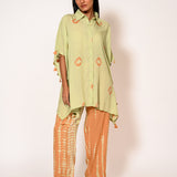 Asparagus Green Tie-Dye CO-Ord Set