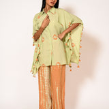Asparagus Green Tie-Dye CO-Ord Set